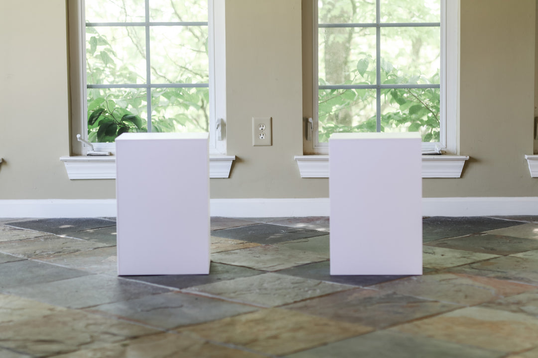 White Urn Pedestals