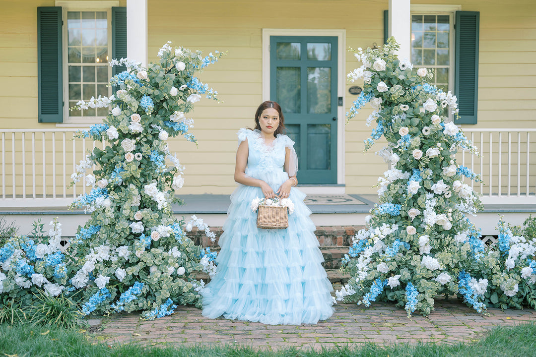 The Elle Floral Pillars